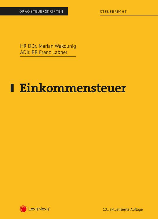 Bild vom Artikel Einkommensteuer (Skriptum) vom Autor Marian Wakounig