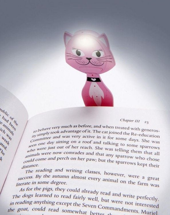 Produktbild: Flexilight Animal Leselicht Pinke Katze &ndash; 2-in-1 LED-Leselampe