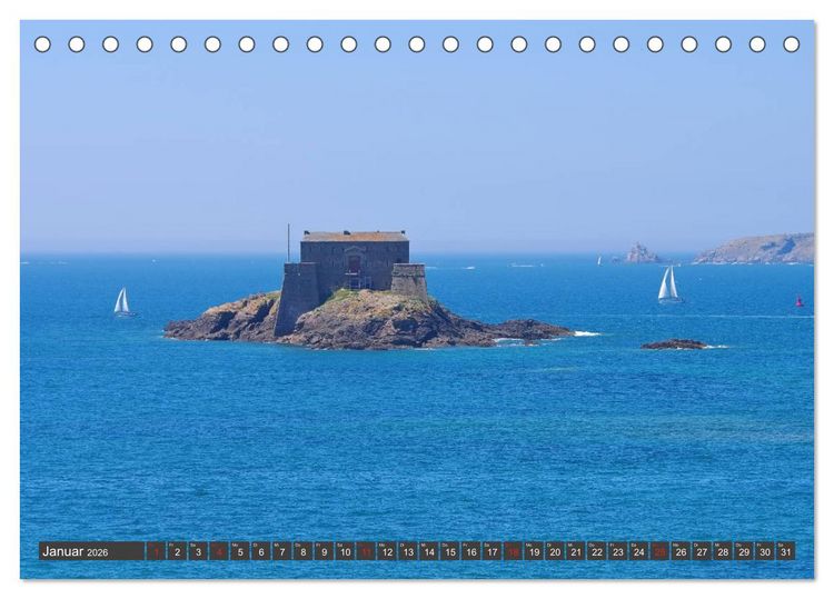 Produktbild: Saint Malo - Stadt der Korsaren (Tischkalender 2026 DIN A5 quer), CALVENDO Monatskalender