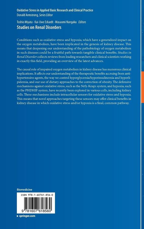 Produktbild: Studies on Renal Disorders