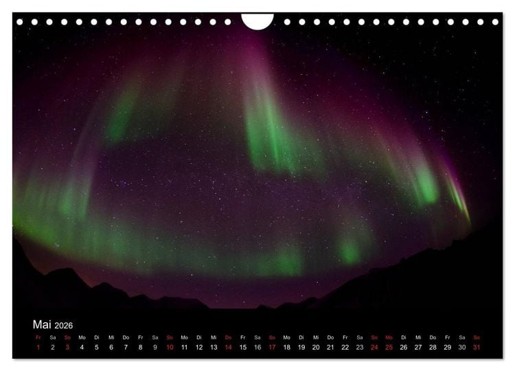 Produktbild: Nordlichter (Wandkalender 2026 DIN A4 quer), CALVENDO Monatskalender