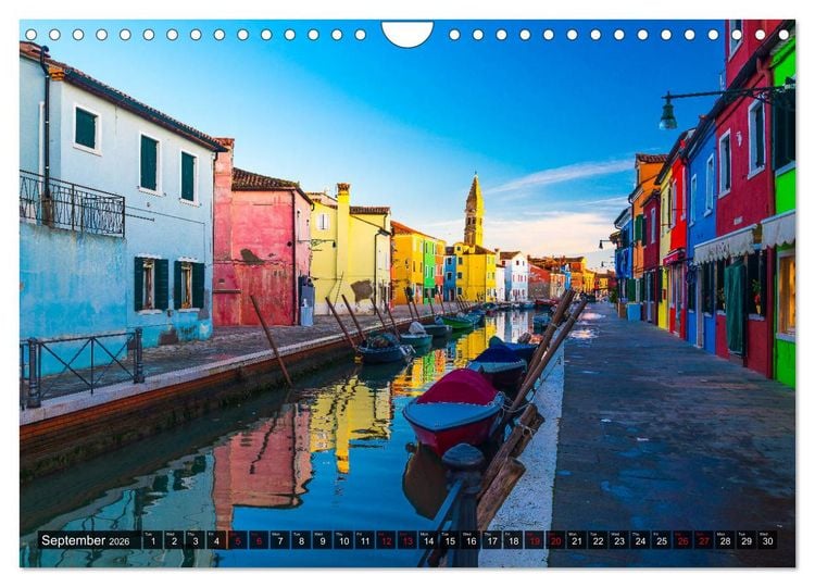 Produktbild: Burano - The colourful island (Wall Calendar 2026 DIN A4 landscape), CALVENDO 12 Month Wall Calendar