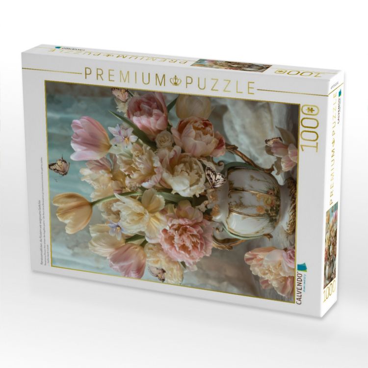 Produktbild: CALVENDO Puzzle Renaissancebl&uuml;ten, die fl&uuml;stern wie vergessene Gedichte | 1000 Teile Lege-Gr&ouml;&szlig;e 64x48cm Foto-Puzzle f&uuml;r gl&uuml;ckliche Stunden