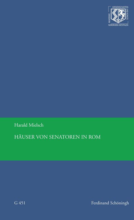 Produktbild: H&auml;user von Senatoren in Rom