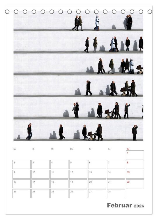 Produktbild: Wall People - Bilderserie von Eka Sharashidze (Tischkalender 2026 DIN A5 hoch), CALVENDO Monatskalender