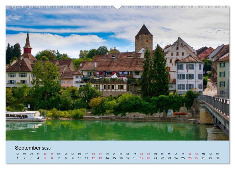 Produktbild: Impressionen vom Hochrhein (hochwertiger Premium Wandkalender 2026 DIN A2 quer), Kunstdruck in Hochglanz