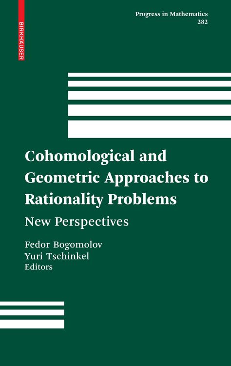 Produktbild: Cohomological and Geometric Approaches to Rationality Problems