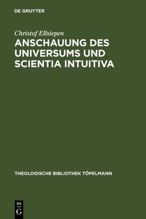 Bild vom Artikel Anschauung des Universums und Scientia Intuitiva vom Autor Christof Ellsiepen