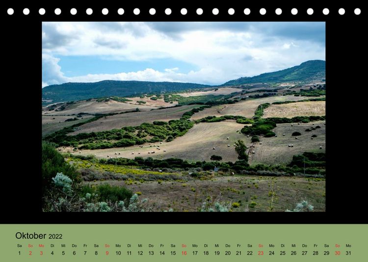 Produktbild: Sardische Landschaften (Tischkalender 2022 DIN A5 quer)