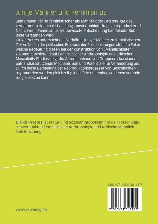 Produktbild: Junge M&auml;nner und Feminismus