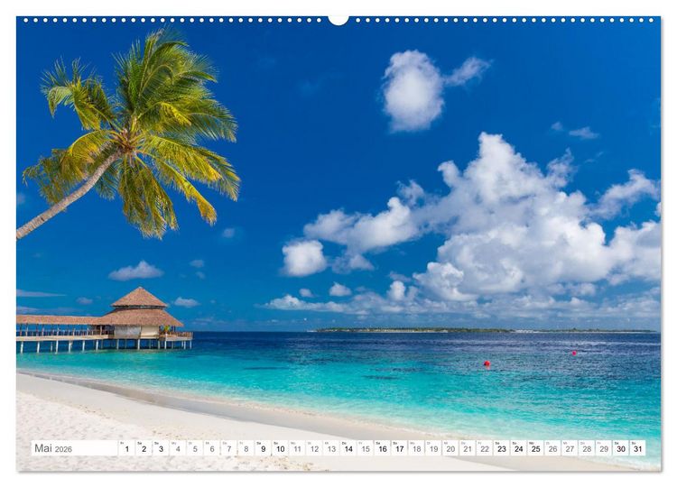 Produktbild: Malediven - Inselparadies im Indischen Ozean (hochwertiger Premium Wandkalender 2026 DIN A2 quer), Kunstdruck in Hochglanz