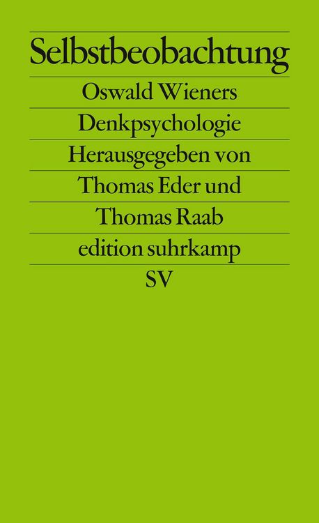 Produktbild: Selbstbeobachtung