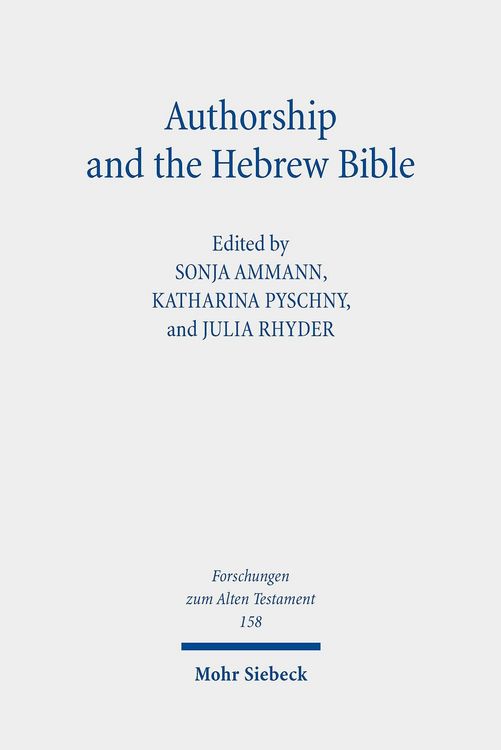 Produktbild: Authorship and the Hebrew Bible