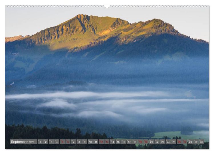 Produktbild: Sch&ouml;ne Wanderungen um Oberstdorf (hochwertiger Premium Wandkalender 2026 DIN A2 quer), Kunstdruck in Hochglanz