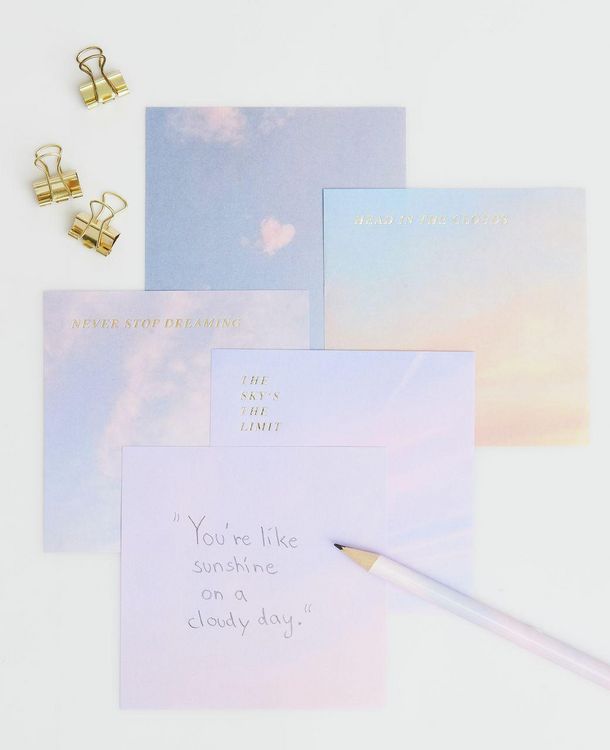 Produktbild: Notizzettel-Box The Sky is the Limit , 200 Blatt, 9x9 cm