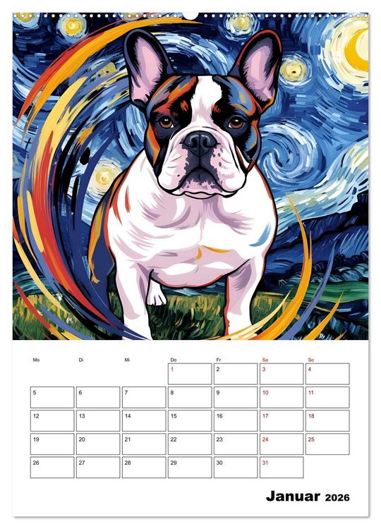 Produktbild: Hundezauber (Wandkalender 2026 DIN A2 hoch), CALVENDO Monatskalender