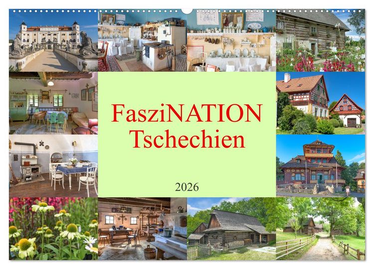 Produktbild: Faszination Tschechien (Wandkalender 2026 DIN A2 quer), CALVENDO Monatskalender