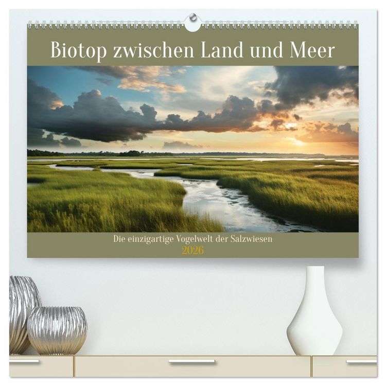 Produktbild: Biotop zwischen Land und Meer (hochwertiger Premium Wandkalender 2026 DIN A2 quer), Kunstdruck in Hochglanz