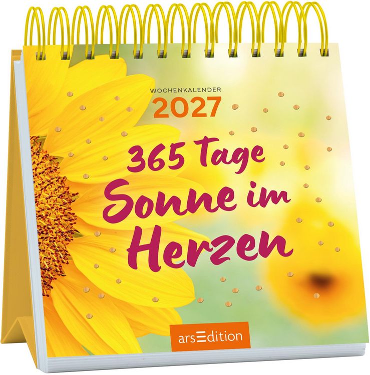 Produktbild: Mini-Wochenkalender 365 Tage Sonne im Herzen 2027