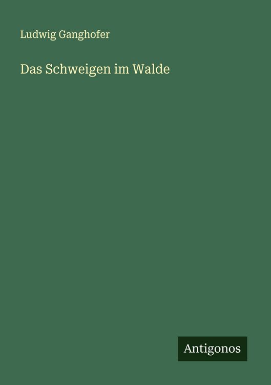 Produktbild: Das Schweigen im Walde