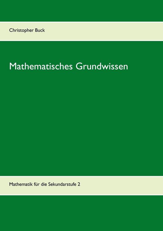 Produktbild: Mathematisches Grundwissen