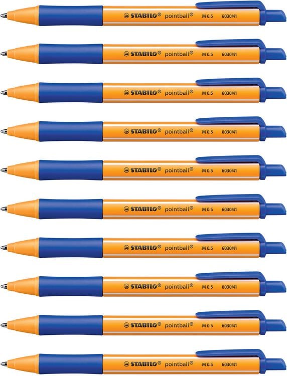Produktbild: STABILO Druck-Kugelschreiber -   pointball - Einzelstift - blau