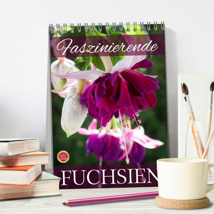 Produktbild: Faszinierende Fuchsien (Tischkalender 2026 DIN A5 hoch), CALVENDO Monatskalender