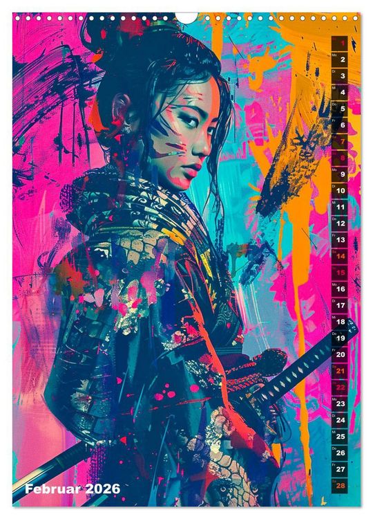 Produktbild: Samurai - Onna Bugeisha (Wandkalender 2026 DIN A3 hoch), CALVENDO Monatskalender