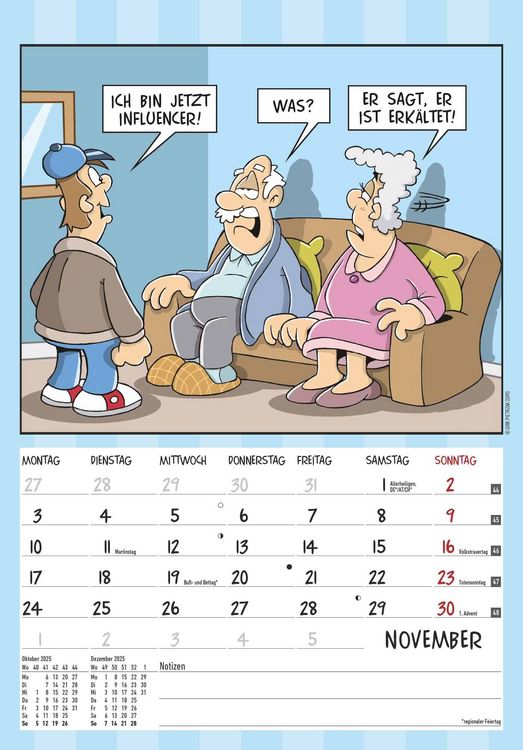 Alpha Edition Der RentnerKalender 2025 Bildkalender, 23,7x34cm