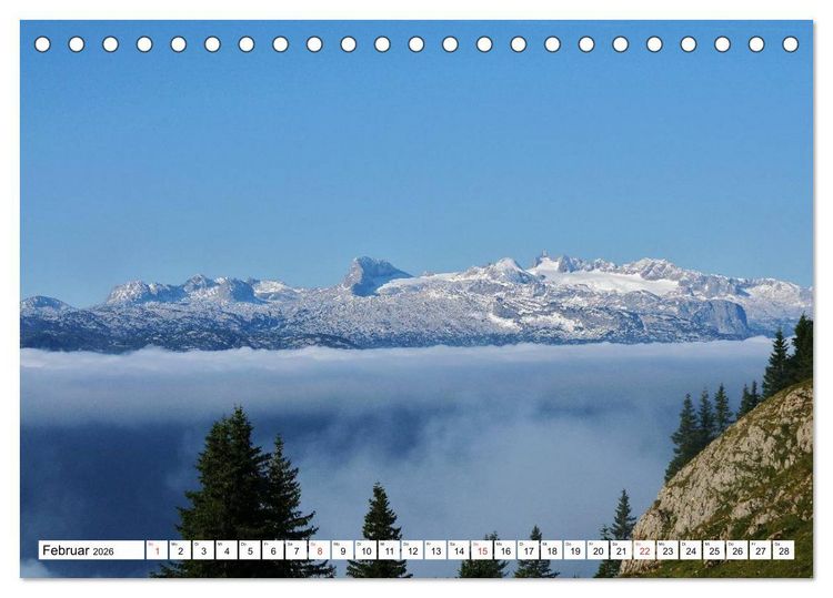 Produktbild: Die Alpen im Herzen von &Ouml;sterreich (Tischkalender 2026 DIN A5 quer), CALVENDO Monatskalender
