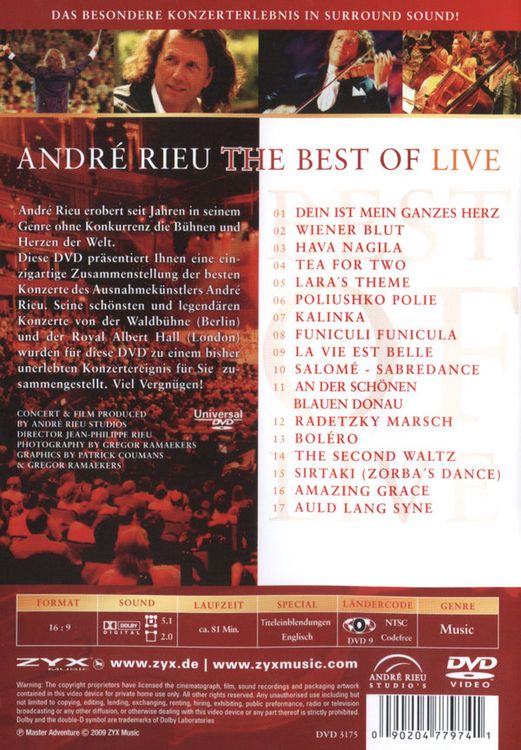 Produktbild: Andre Rieu - The Best Of Live