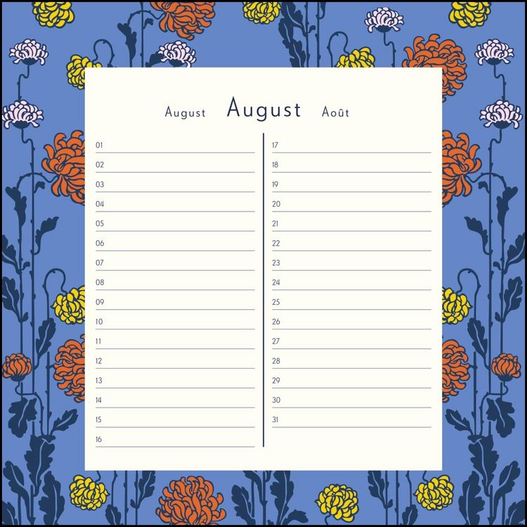Produktbild: Immerw&auml;hrender Geburtstagskalender &ndash; Lovely Flowers &ndash; Haferkorn & Sauerbrey &ndash; Quadrat-Format 24 x 24 cm