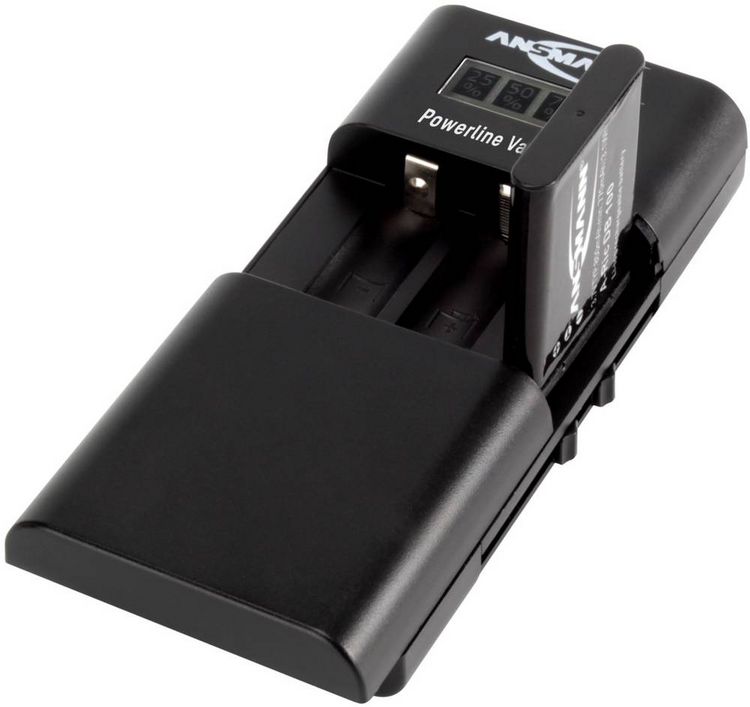 Produktbild: Ansmann Powerline Vario X 1001-0085 Kamera-Ladeger&auml;t Passender Akku LiIon, LiPo, NiMH