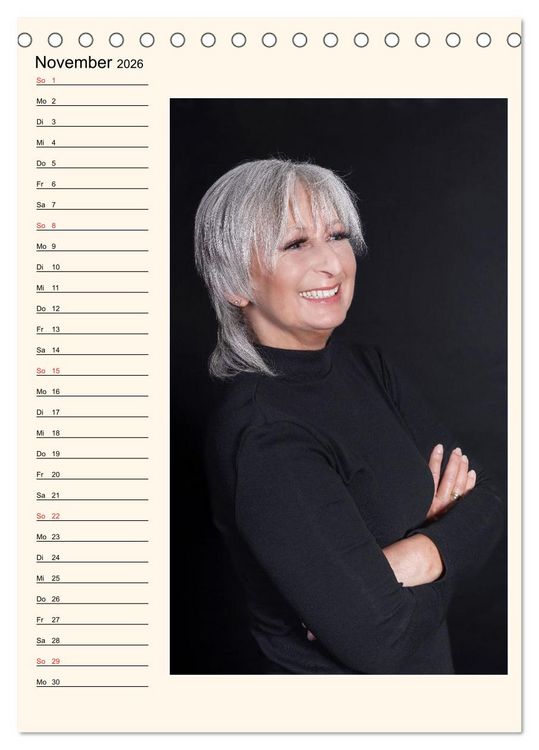 Produktbild: Silberhaar (Tischkalender 2026 DIN A5 hoch), CALVENDO Monatskalender