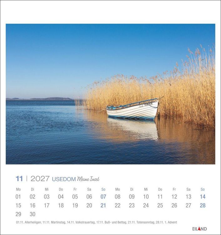 Produktbild: Usedom Postkartenkalender 2027 - Meine Insel