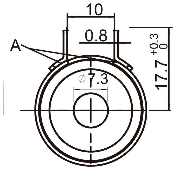 Produktbild: Atten A-1170 Hei&szlig;luftd&uuml;se Spitzen-Gr&ouml;&szlig;e 7.3 mm Spitzen-L&auml;nge 43 mm Inhalt 1 St.