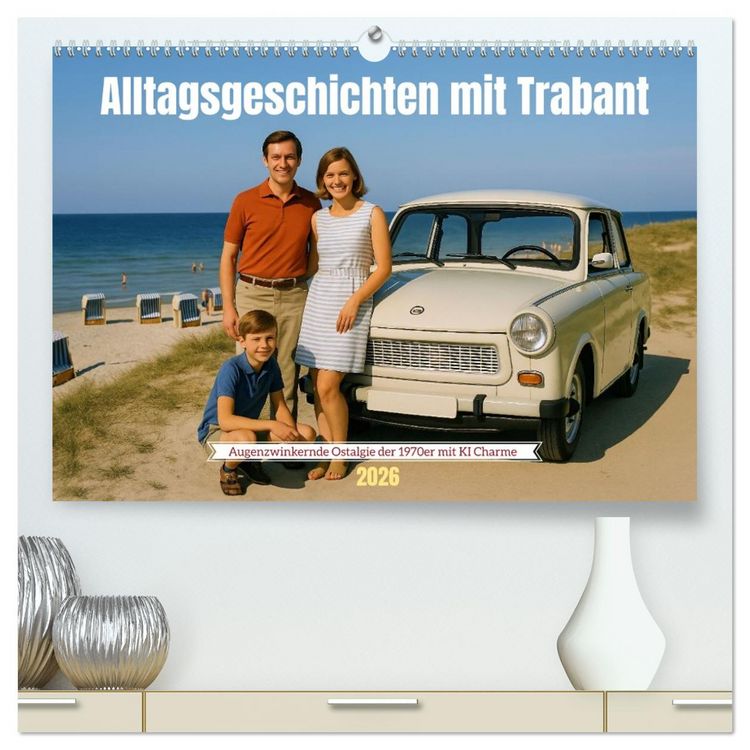 Produktbild: Alltagsgeschichten mit Trabant (hochwertiger Premium Wandkalender 2026 DIN A2 quer), Kunstdruck in Hochglanz