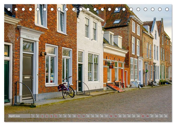 Produktbild: Ein Blick auf Veere in Zeeland (Tischkalender 2026 DIN A5 quer), CALVENDO Monatskalender