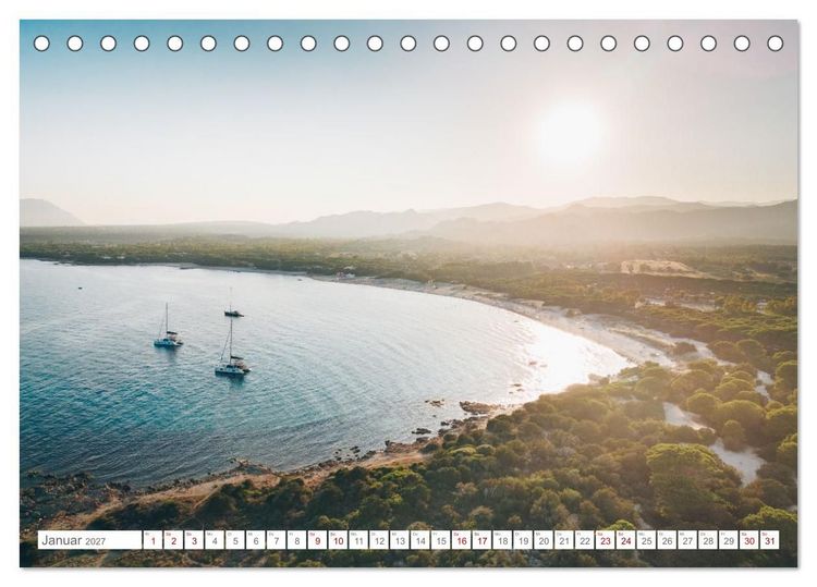 Produktbild: Sardinien. Sch&ouml;ne Landschaften und bunte St&auml;dte. (Tischkalender 2027 DIN A5 quer), CALVENDO Monatskalender