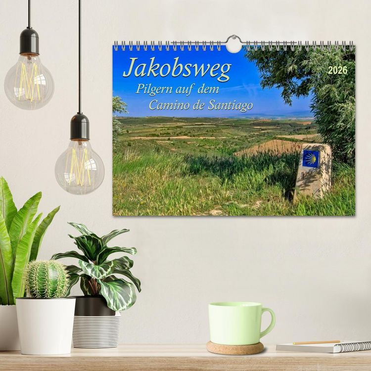 Produktbild: Jakobsweg - pilgern auf dem Camino de Santiago (Wandkalender 2026 DIN A4 quer), CALVENDO Monatskalender