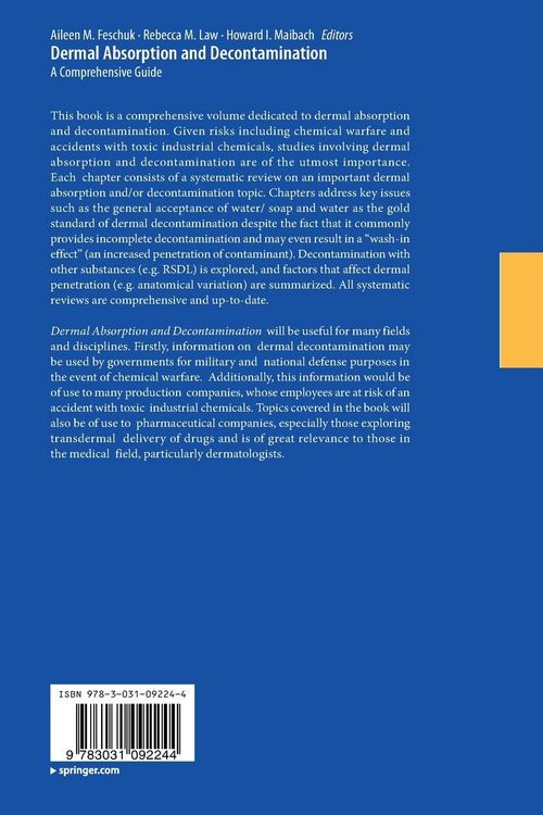 Produktbild: Dermal Absorption and Decontamination