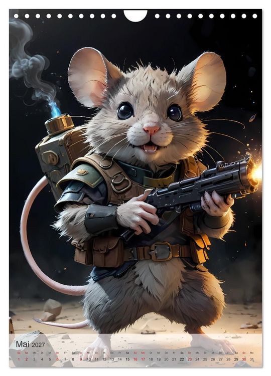 Produktbild: Action Pack - Ein tierisch niedliches Spezialkommando (Wandkalender 2027 DIN A4 hoch), CALVENDO Monatskalender