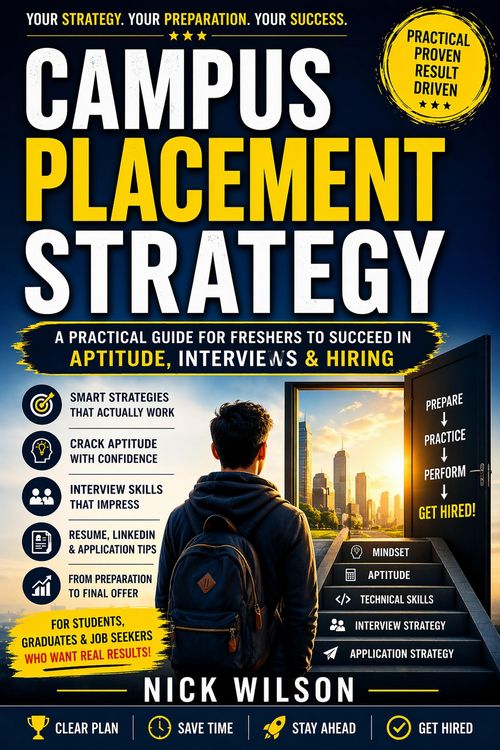 Produktbild: Campus Placement Strategy: A Practical Guide for Freshers to Succeed in Aptitude, Interviews & Hiring
