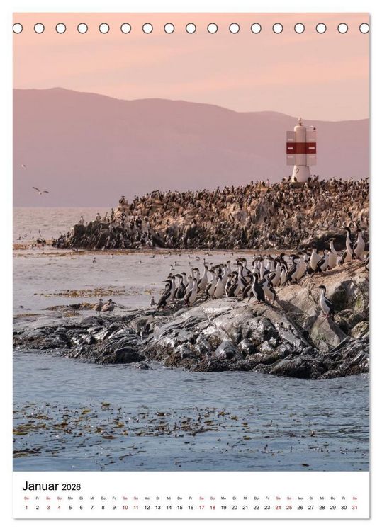 Produktbild: Patagonien, die sch&ouml;nsten Reiseziele: Wildnis am Rande der Welt (Tischkalender 2026 DIN A5 hoch), CALVENDO Monatskalender