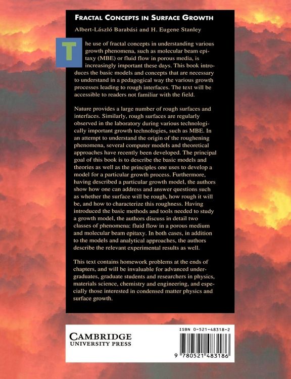Produktbild: Fractal Concepts in Surface Growth