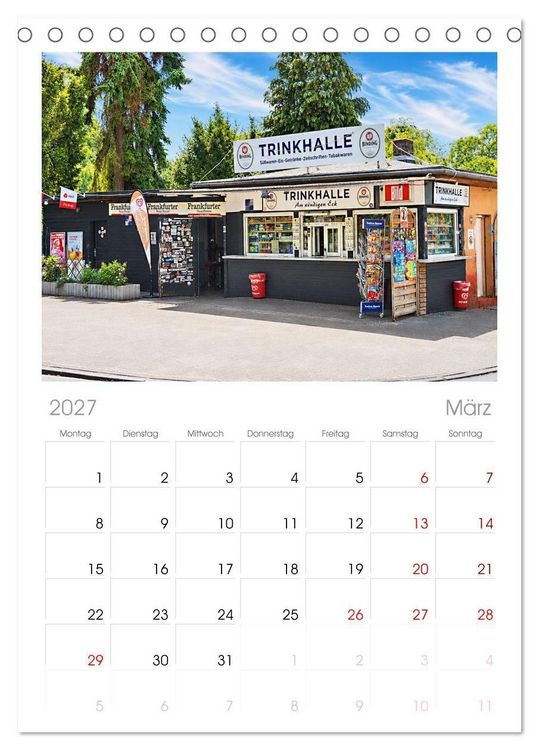 Produktbild: Tischplaner 2027 - Frankfurter Kiosk Kultur (A5 Tischkalender zum Aufstellen) CALVENDO