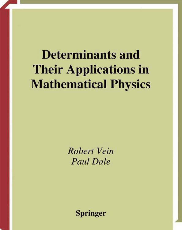 Produktbild: Determinants and Their Applications in Mathematical Physics