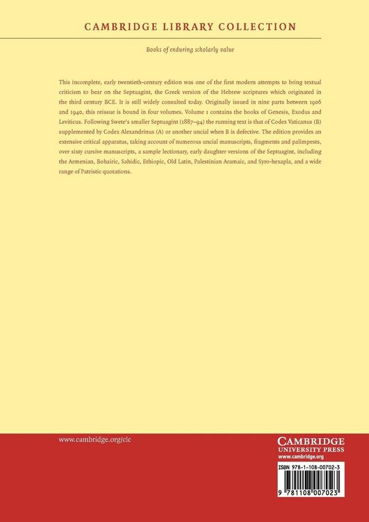 Produktbild: The Old Testament in Greek
