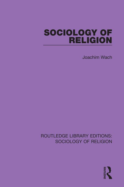 Produktbild: Sociology of Religion