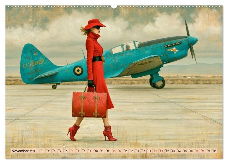 Produktbild: Mit Charme und Propeller (hochwertiger Premium Wandkalender 2027 DIN A2 quer), Kunstdruck in Hochglanz